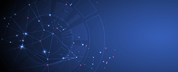 abstract polygonal background with connecting vector image