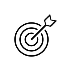 Target with Arrow - Simple Icon vector