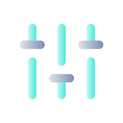 vertical adjustment flat gradient color ui icon vector image