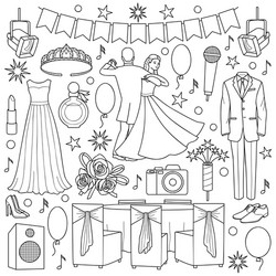 Celebration Doodle Set Vector Image