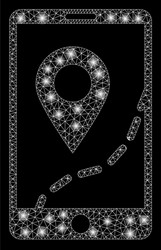 Flare mesh 2d mobile map navigation with flash vector