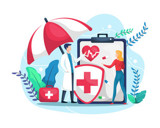 Health insurance concept vector