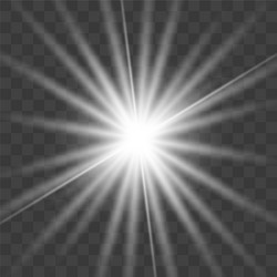 White glowing light burst explosion Royalty Free Vector