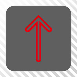 arrow up rounded square button vector image