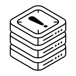 database error vector image