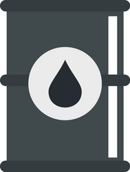 Barrel of oil icon flat style vector