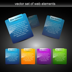 Web elements for projects vector