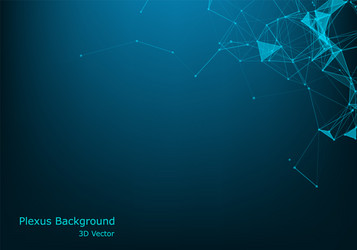 geometric abstract background with connected line vector image