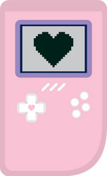 video game console handle ninetys icon vector image