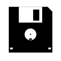 simple of floppy disk personal computer component vector image
