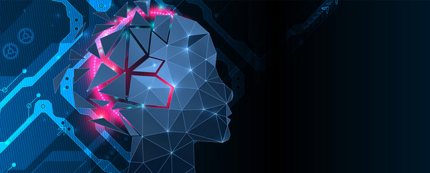 artificial intelligence ai and big data concept vector image