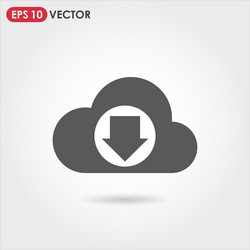cloud computing single icon vector image