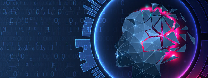 artificial intelligence ai and big data concept vector image