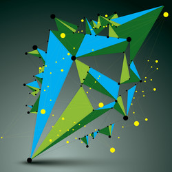 geometric abstract 3d complicated lattice object vector image