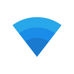 Modern blue signal wifi icon symbol design vector