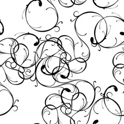 thin scroll tile pattern vector image