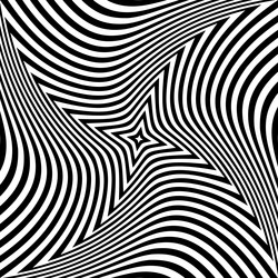 abstract op art design vector image