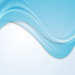 Blue wave abstract background Royalty Free Vector Image