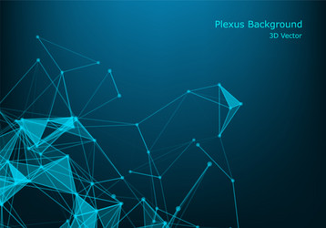 geometric abstract background with connected line vector image