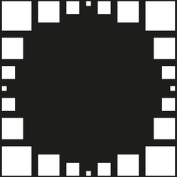 square cube geometric shape vector image