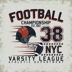 Vintage Sport T-Shirt Print Vector Image