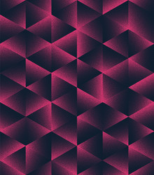 Geometric Triangles & Hexagons Pattern vector image