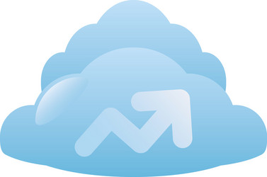 digital marketing cloud computing data vector image