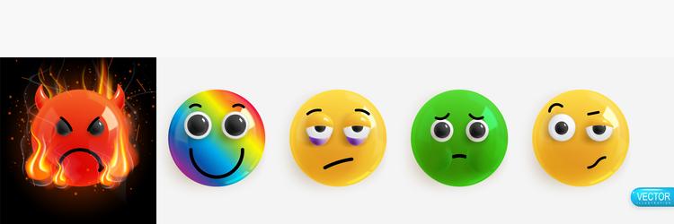 emoji faces expression funny smile happy angry mood sad set 4308310 Vector  Art at Vecteezy