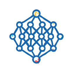 apriori algorithm icon doodle vector image