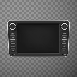 car multimedia system digital panel control vector