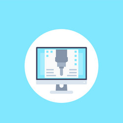 cnc computer numerical control vector image