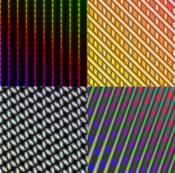 set of dark abstract spectrum background lines vector image