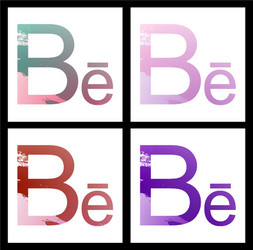 set of social networking icons web design flat vector image