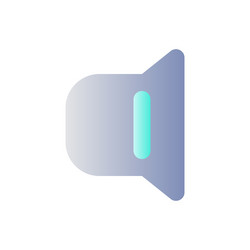 audio settings flat gradient color ui icon vector image