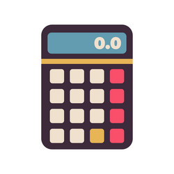 calculator design objects science elements vector image