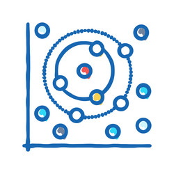random forest algorithm icon doodle vector image