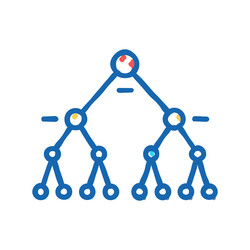 support machine svm algorithm icon doodle vector image