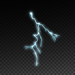 thunderbolt or lightning visual effect for design vector