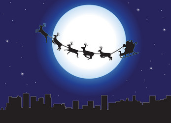 Urban Christmas Background Vector Image