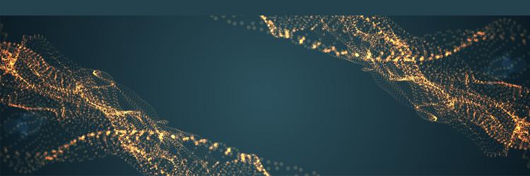 abstract background particles liquid dynamic flow vector image