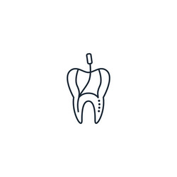 Root canal creative icon from dental icons vector