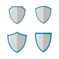 Shield security design element emblem concept vector