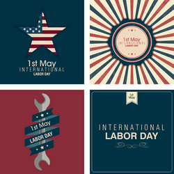 Abstract labor day background with special objects vector