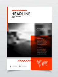 annual report brochure with text a4 size c vector image
