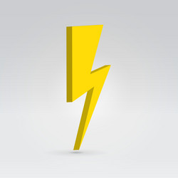 Lightning Bolt Icon vector
