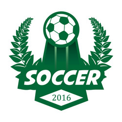 Soccer Badge Template - Football Logo Vector Image