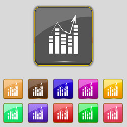 text file icon add document with chart sign vector image