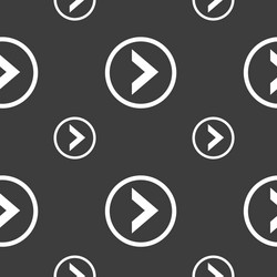 arrow right next icon sign seamless pattern vector image