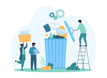 Data Cleaning & Memory Optimization vector image