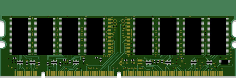 DDR4 Computer RAM Module vector